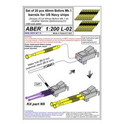 Aber	S 1:200 L-02	 US 20 canons 20 mm L/70 Oerlikon Mk.10