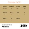 Ak interative	AK11033	Peinture Acrylique 3g Sable Foncée 17ml