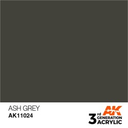 Ak interative	AK11024	Peinture Acrylique 3g Gris Cendré 17ml