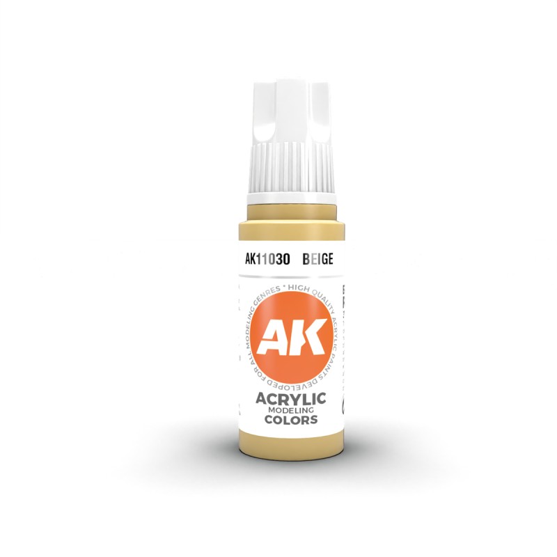 Ak interative AK11030 Peinture Acrylique 3g Beige 17ml
