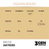 Ak interative	AK11030	Peinture Acrylique 3g Beige 17ml