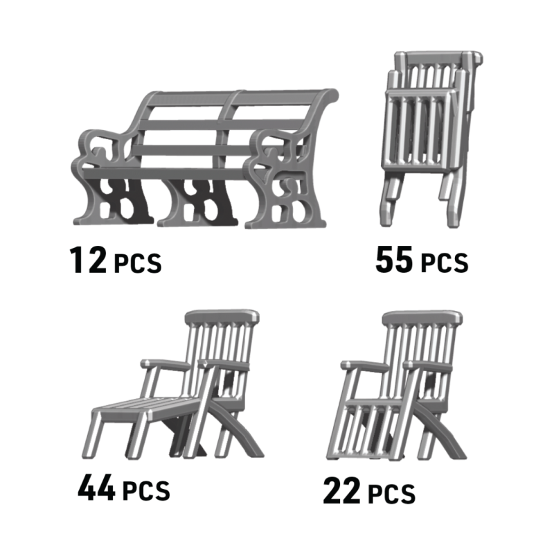Ion Model CV200-02 Titanic Furniture set 1:200