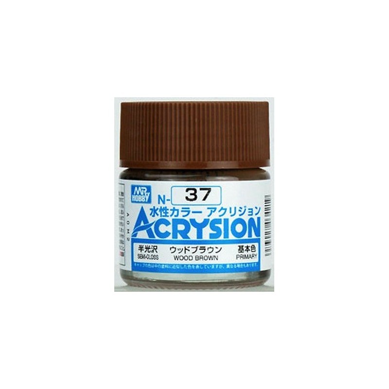 Hobby/Gunze N37 Acrysion WOOD BROWN (10ml)