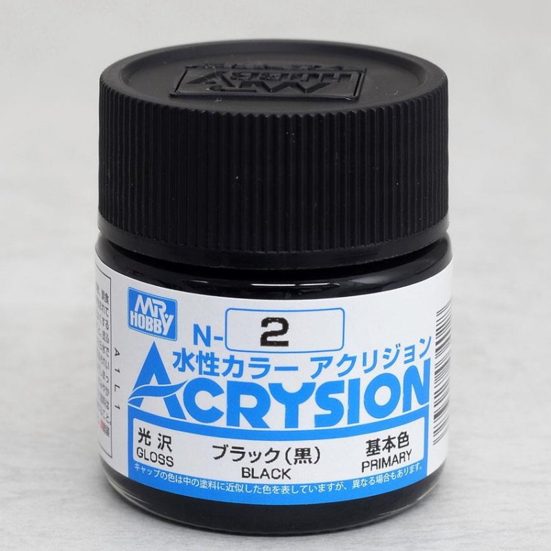 Hobby/Gunze N02 ACRYSION (10 ML) Noir