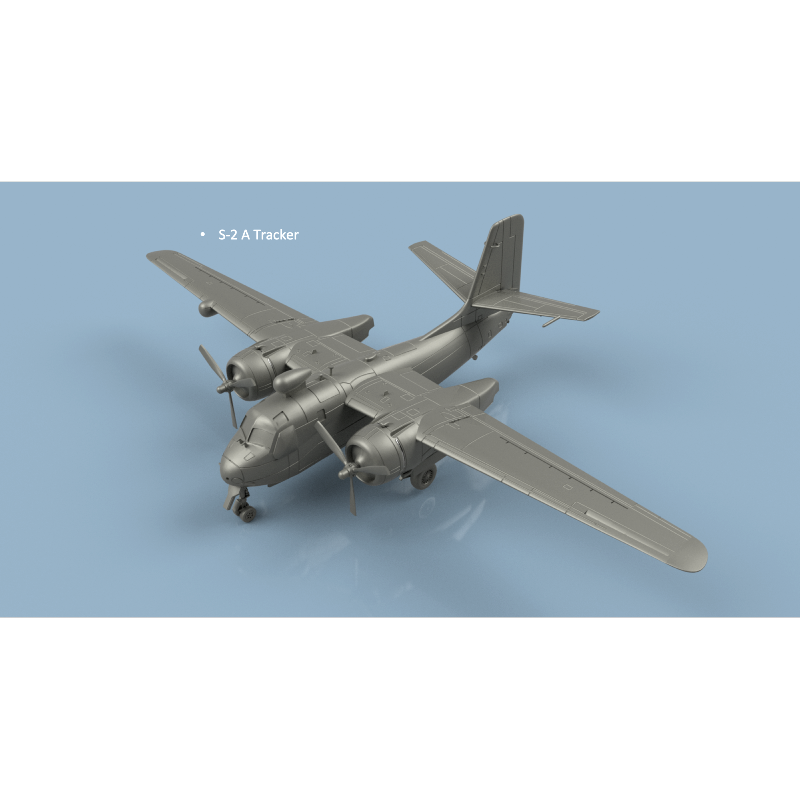 Larsenal 3D 350 223 1:350 S-2 F Tracker folded wings x2 - 3D printed