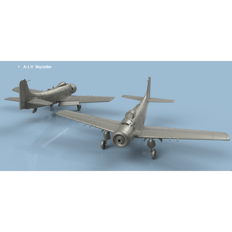 Larsenal	3D 700 175	1:700 A-1 H Skyraider folded wings x5 - 3D printed