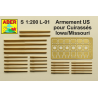 Aber	S 1:200 L-01	Armement US pour Cuirassés Iowa/Missouri