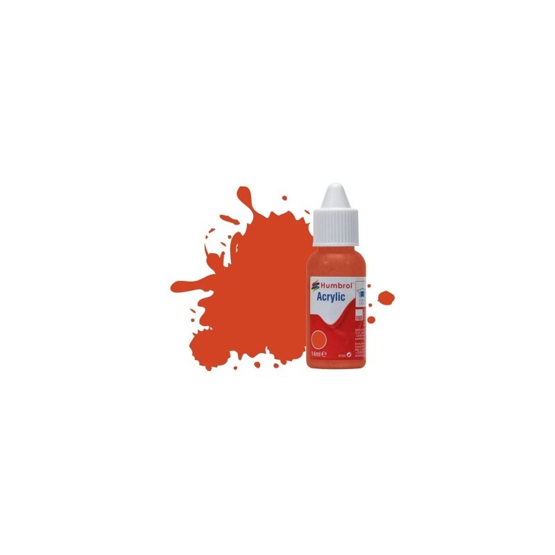 Humbrol	132	Rouge Satiné - 14ml Peinture Émail