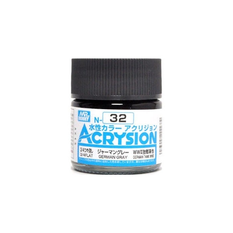 Hobby/Gunze N32 ACRYSION (10 ML) Gris Allemand