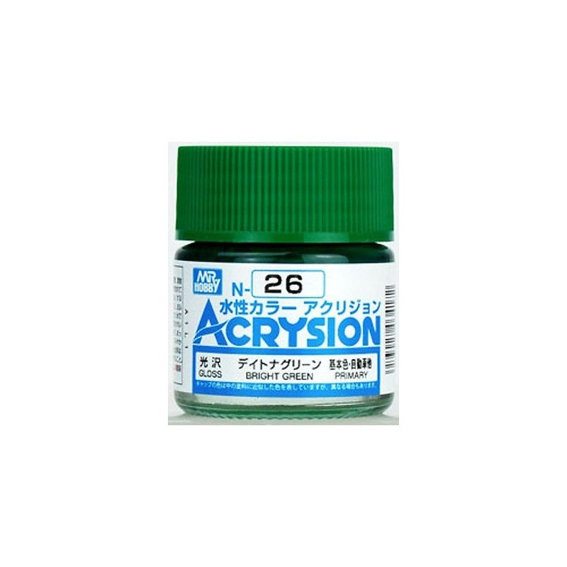 Hobby/Gunze N26 ACRYSION (10 ML) Bright Green