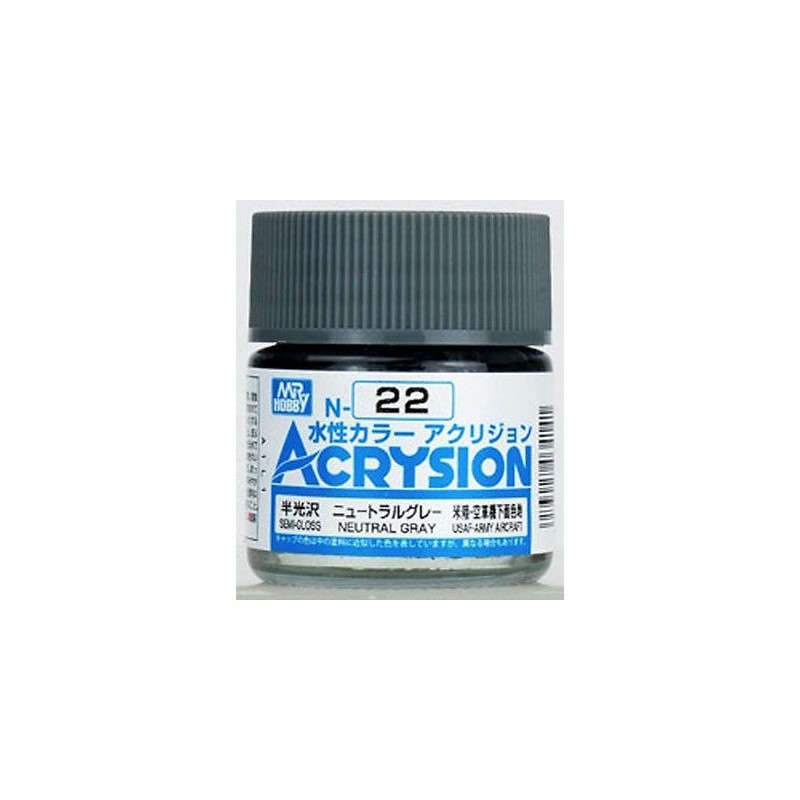 Hobby/Gunze N22 ACRYSION (10 ML) Gris neutre