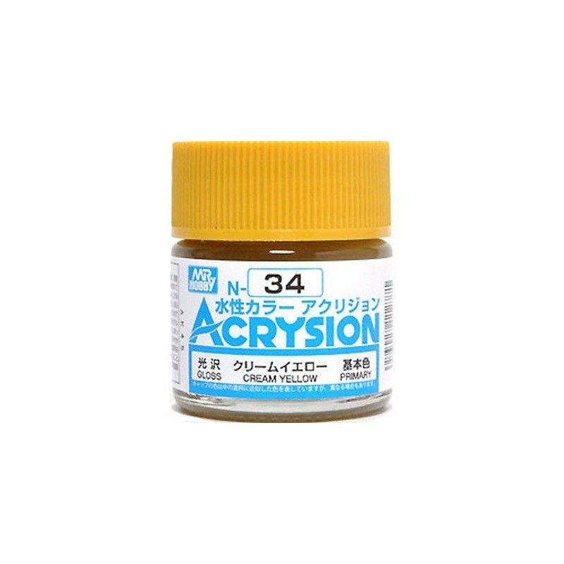 Hobby/Gunze N34 ACRYSION (10 ML) Jaune crème