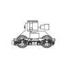 Piko HO	95151/06	 Bogie complet BB67000 SNCF