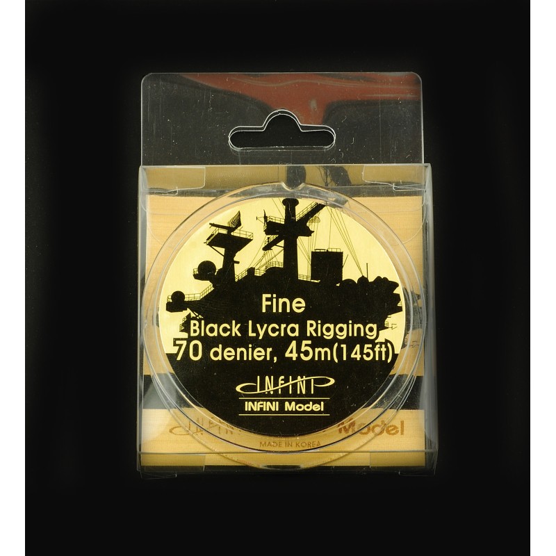 Infini Model IR-0701B Noir Navire Gréement Fine 1/350 (145ft)