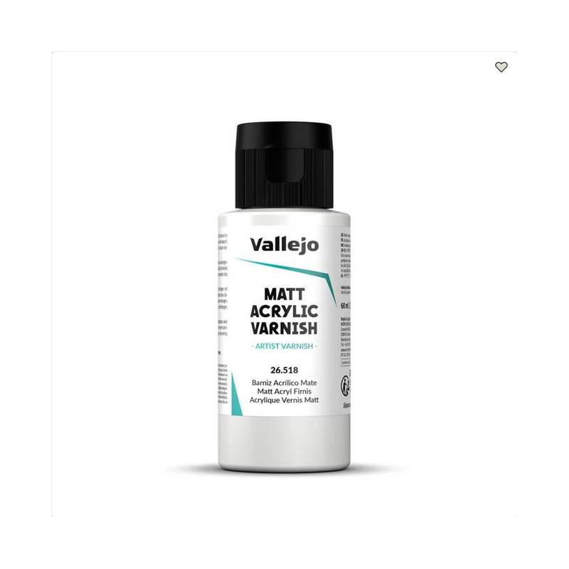 Vallejo 26,518 Vernis Acrylique Mat 60 ml - Modélisme, Figurines et Maquettes