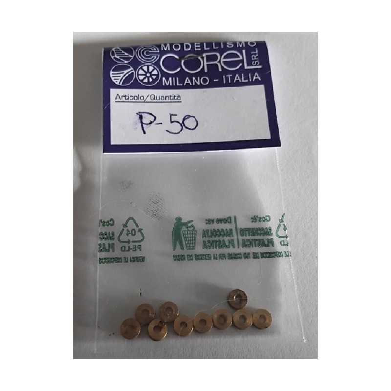 Corel P50 – Réas de poulies 4 mm (10 p.)