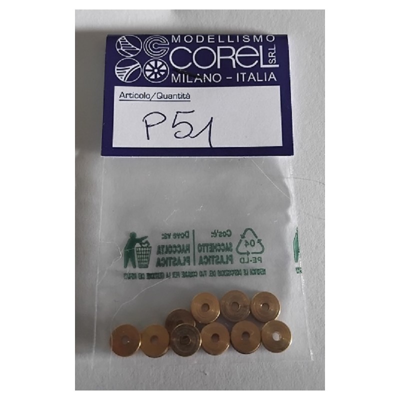 Corel P51 – Réas de poulies 6 mm (10 p.)