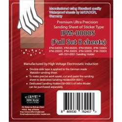 Infini Model IPM-000S – Feuilles abrasives autocollantes – Set complet (8 pièces)