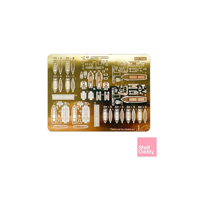 Shelf Oddity SO700043 – Ensemble de Bâtiments et Embarcations IJN pour Fujimi (1 :700)