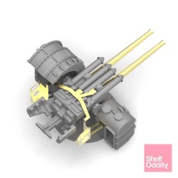 Shelf Oddity SO700145 – Double 127 mm Type 89 AA (Ouvert) (1:700)