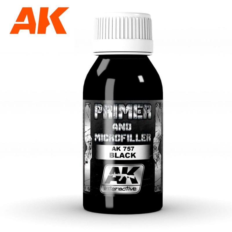 Ak Interactive Ak757 Apprêt Et Microfiller Noir 100ml