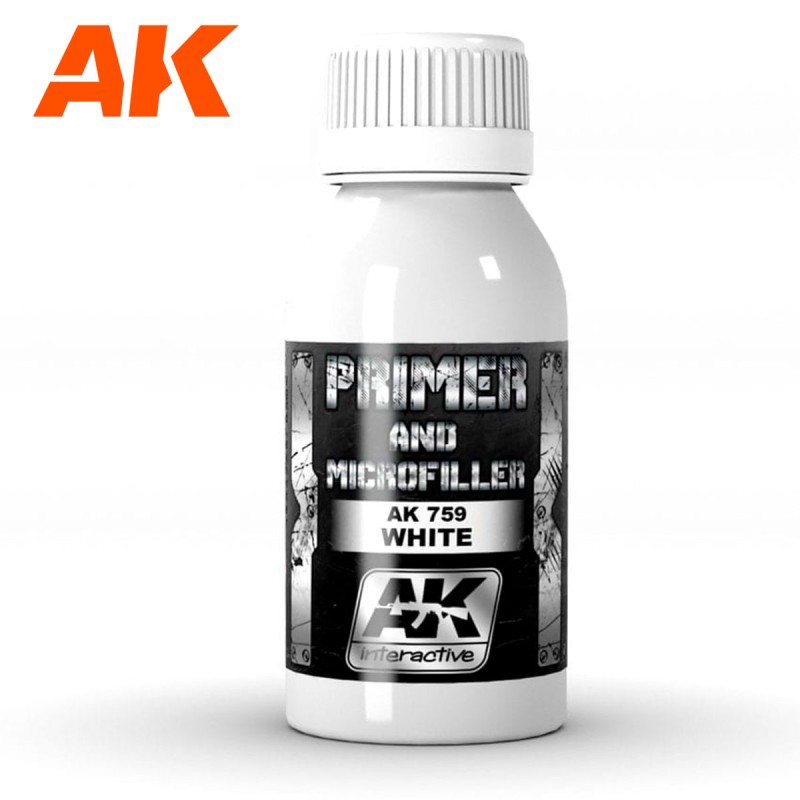 Ak Interactive Ak759 Apprêt Et Microfiller Blanc 100ml