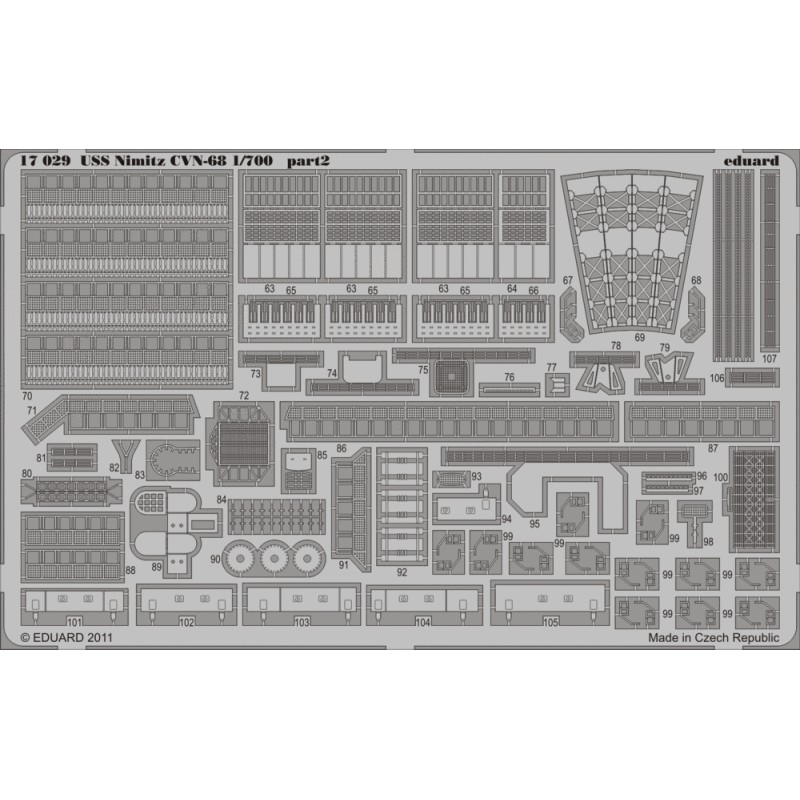 Eduard 17029 - USS Nimitz CVN-68 (Trumpeter) 1/700