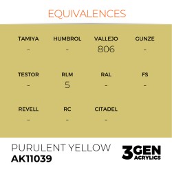 AK Interactive AK11039 – Peinture Acrylique Jaune Purulent (17 ml)
