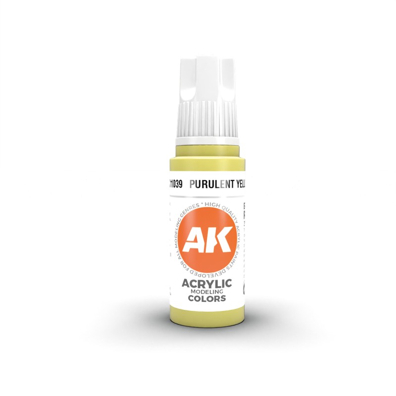 AK Interactive AK11039 – Peinture Acrylique Jaune Purulent (17 ml)