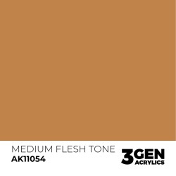 AK Interactive AK11054 – Peinture Acrylique Teint Moyen  (17 ml)