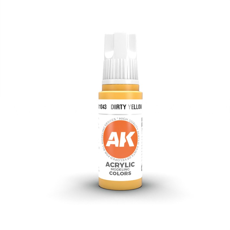 AK Interactive AK11043 – Peinture Acrylique Jaune Sale (17 ml)