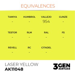 AK Interactive AK11048 – Peinture Acrylique Jaune Laser (17 ml)