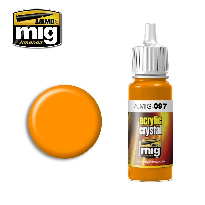 AMMO MIG 097 – Crystal Acrylique Orange – 17 ml