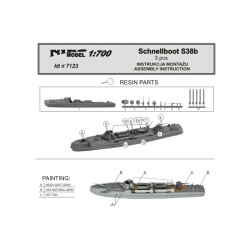 NikoModel 7123 – Schnellboot S38b  3pcs (1/700) – Maquette Résine
