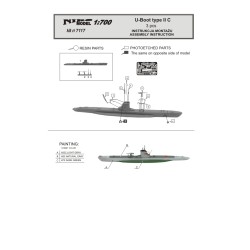NikoModel 7117 – U-Boot Type II C  3pcs (1/700) – Maquette Résine