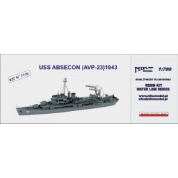 NikoModel 7119 – USS Absecon (AVP-23) 1943 (1/700) – Maquette Résine