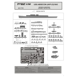 NikoModel 7119 – USS Absecon (AVP-23) 1943 (1/700) – Maquette Résine