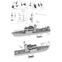 NikoModel 7126 – German Torpedo Boat T23 (Type 1939) Le Havre 1943 (1/700) – Maquette Résine