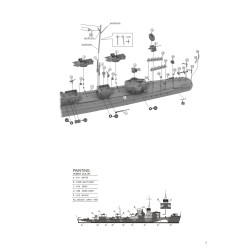 NikoModel 7115 – German Torpedo-Boat Type 37 T18 1941(1/700) – Maquette Résine