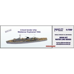 NikoModel 7116 – U-Boat Tender Ship Waldemar Kophamel 1942 1(1/700) – Maquette Résine