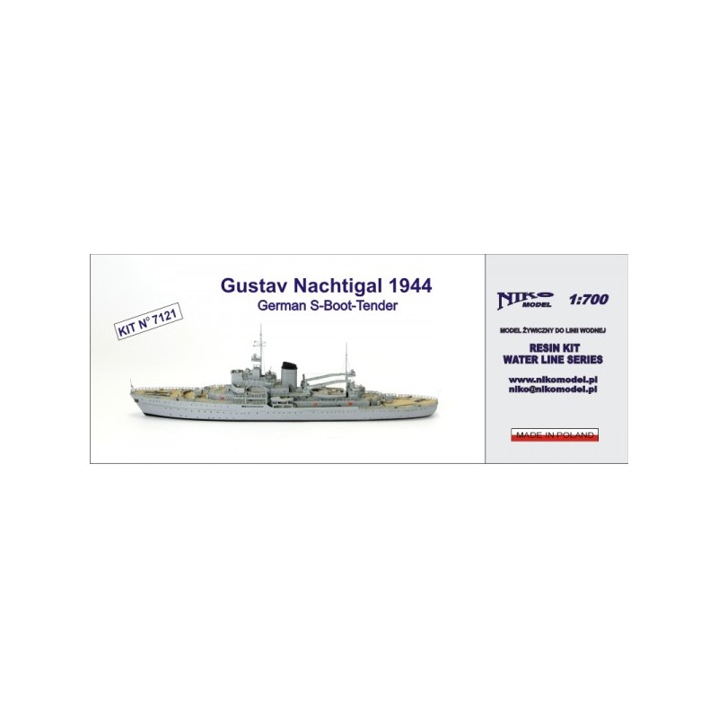 NikoModel 7121 – Gustav Nachtigal 1944 (1/700) – Maquette Résine