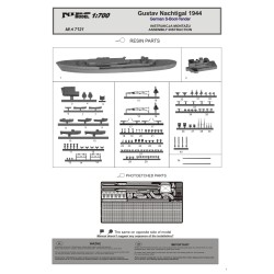 NikoModel 7121 – Gustav Nachtigal 1944 (1/700) – Maquette Résine