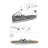 NikoModel 7121 – Gustav Nachtigal 1944 (1/700) – Maquette Résine