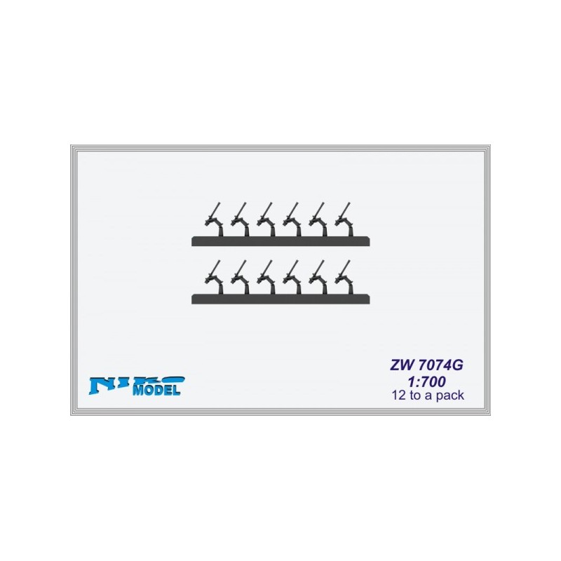 NikoModel	7074G	 German 2cm AA Gun 1/700