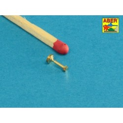 Aber 16110 - Imitation tournée de boulons et écrous hexagonaux 1,6 x 4,0 mm x 15 pièces et d'écrous de 1,6 mm x 10 pièces.