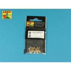 Aber 16110 - Imitation tournée de boulons et écrous hexagonaux 1,6 x 4,0 mm x 15 pièces et d'écrous de 1,6 mm x 10 pièces.