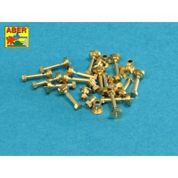 Aber 16110 - Imitation tournée de boulons et écrous hexagonaux 1,6 x 4,0 mm x 15 pièces et d'écrous de 1,6 mm x 10 pièces.