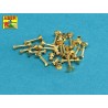 Aber 16110 - Imitation tournée de boulons et écrous hexagonaux 1,6 x 4,0 mm x 15 pièces et d'écrous de 1,6 mm x 10 pièces.