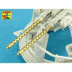 Aber A48017 - Ensemble de 2 canons standard de calibre .50 (12,7 mm) pour mitrailleuses d'aviation américaines Browning M2