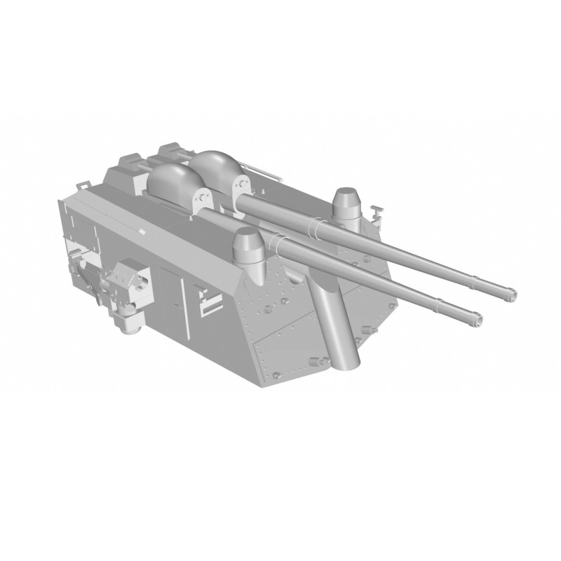 L’Arsenal 3D400-028 – 10,5 cm SK C33 on Mount C31 2pcs (1/400, impression 3D)